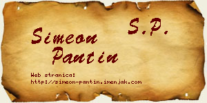 Simeon Pantin vizit kartica